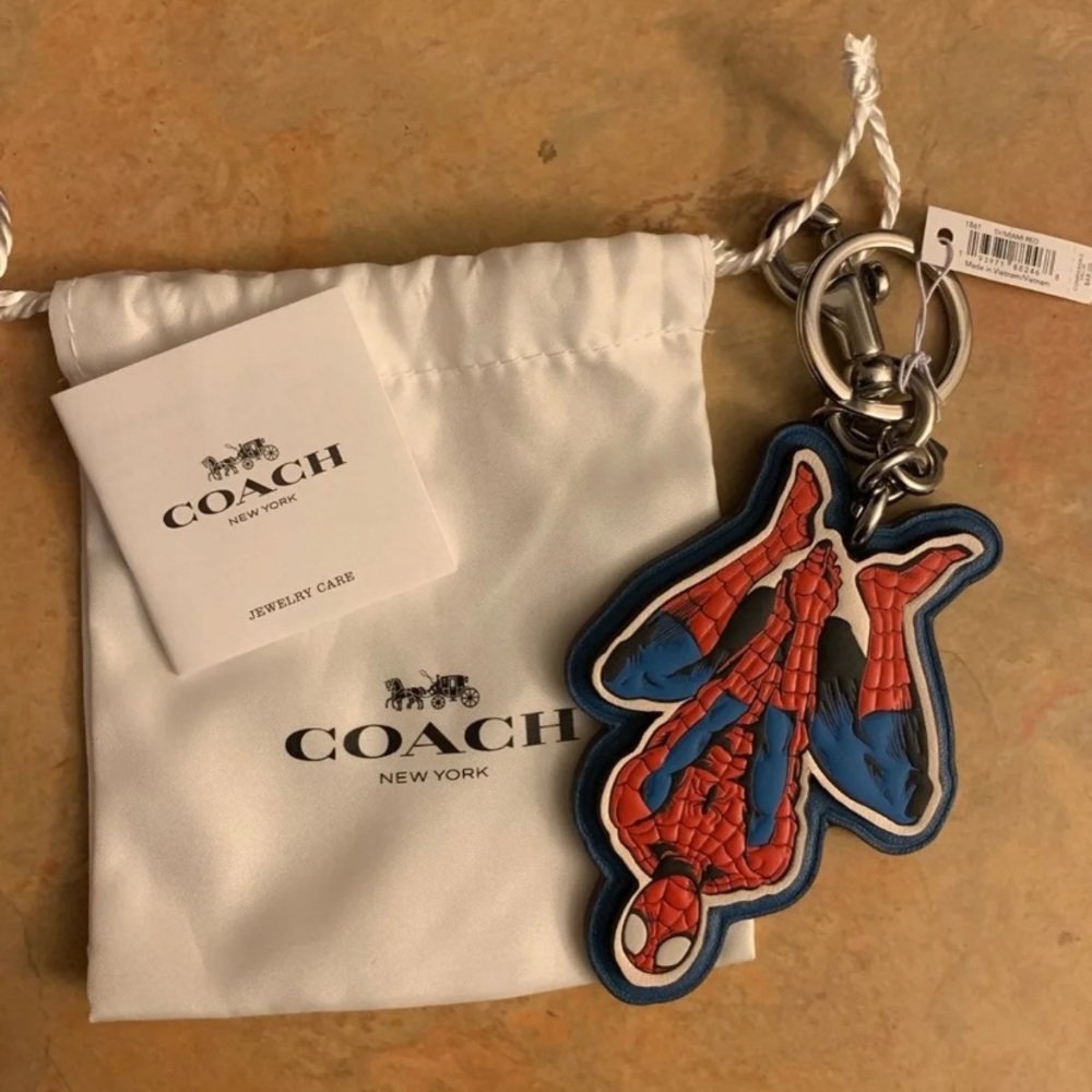 ❗️SOLD❗️Coach x Marvel Spider-Man keychain